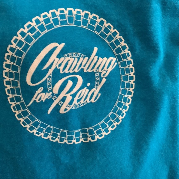 Crawling for reid teal short sleeve  t shirt size small unisex - Picture 5 of 5